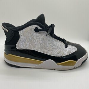AIR JORDAN DUB ZERO BLACK/WHITE-METALLIC GOLD